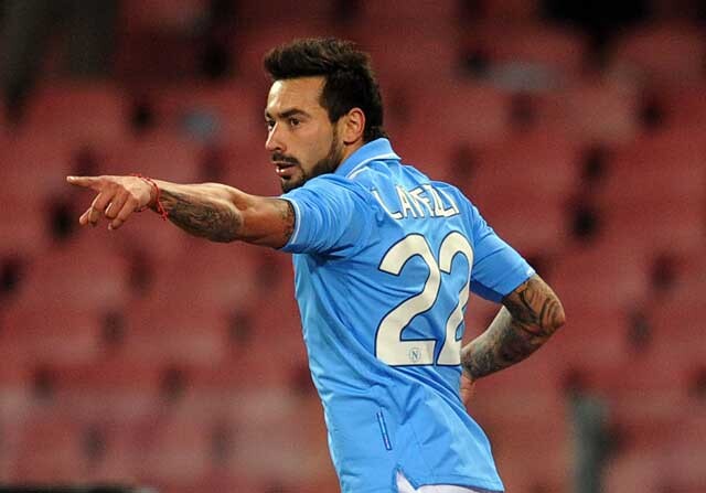 Ezequiel Lavezzi, en su etapa en el Nápoles