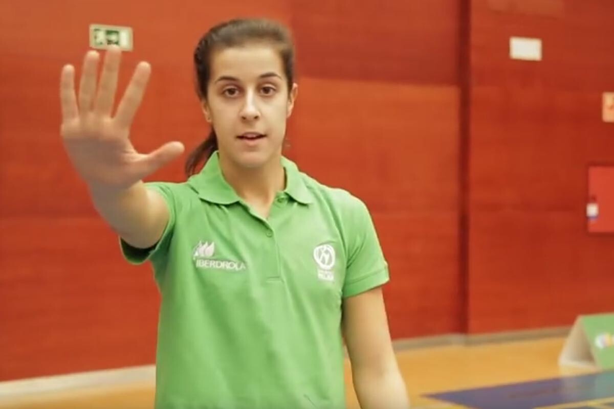 Carolina Marín, contra la violencia de género