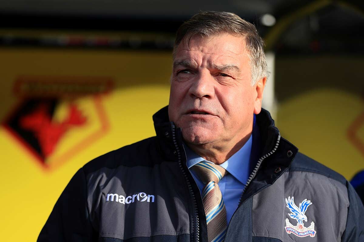 Sam Allardyce, en su debut con el Crystal Palace